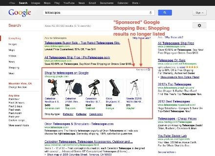 谷歌調(diào)整產(chǎn)品搜索服務(wù)，商業(yè)模式變革引商家關(guān)注